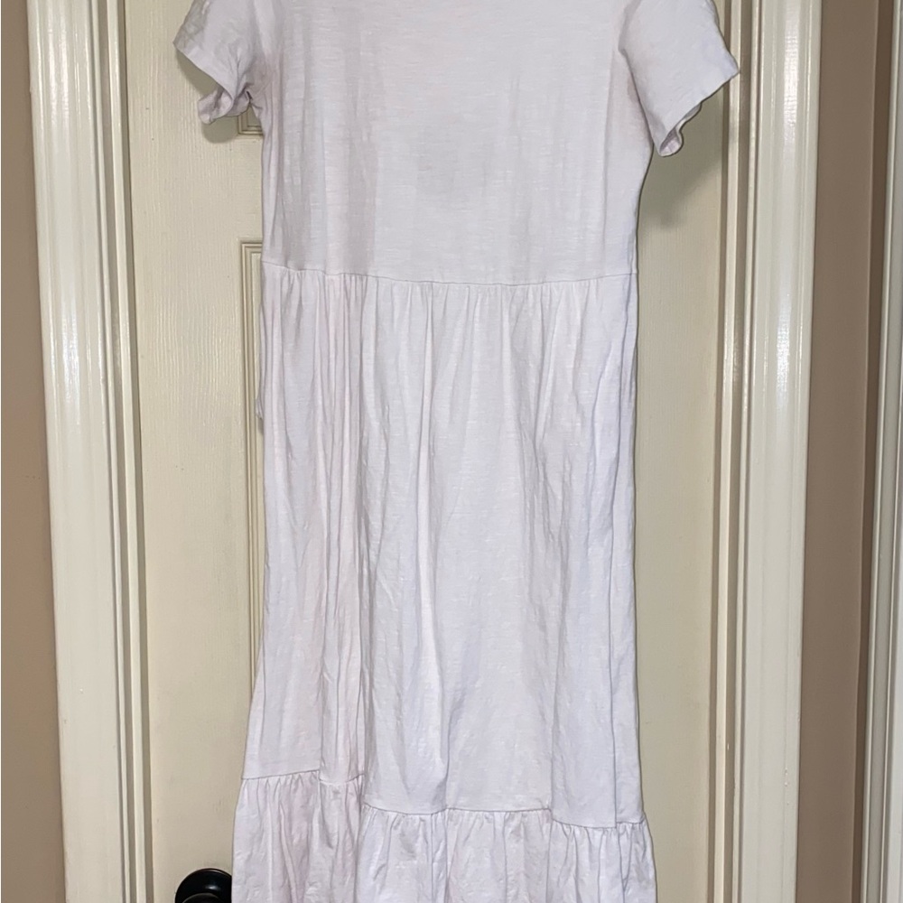 Old Navy White Ruffled Tiered Sundress